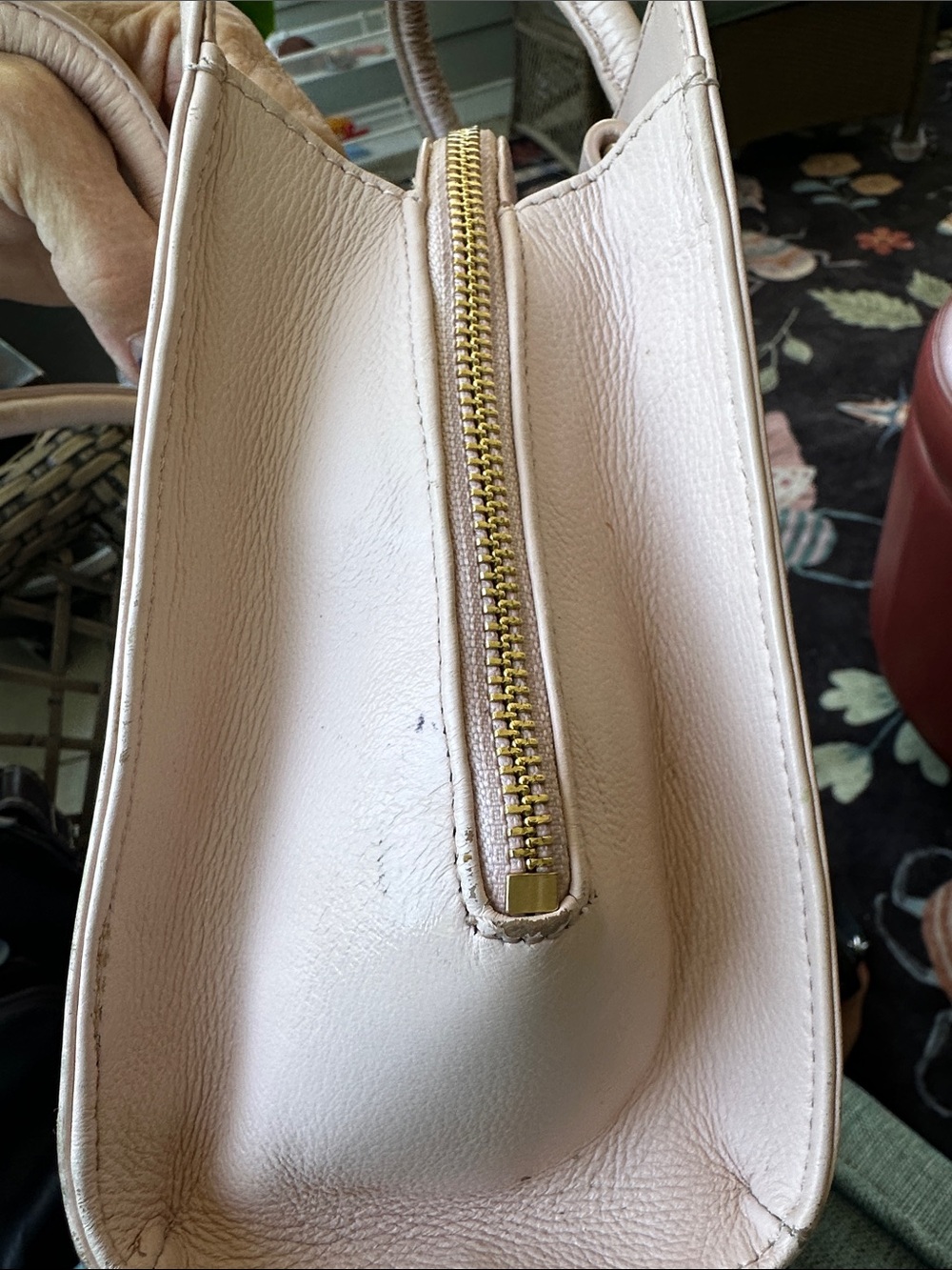 Radley London Pale Pink Leather Satchel - Picture 5 of 9